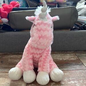 Pink Unicorn Plush Toy by Dan Dee
